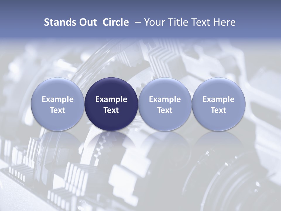 Gear Mechanical Equipment PowerPoint Template