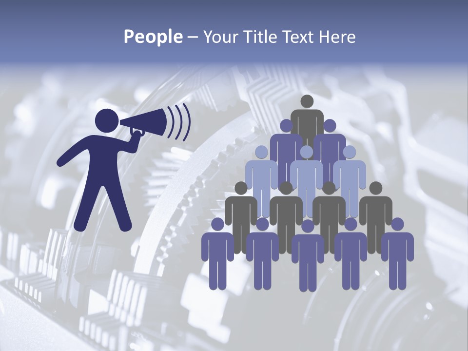 Gear Mechanical Equipment PowerPoint Template