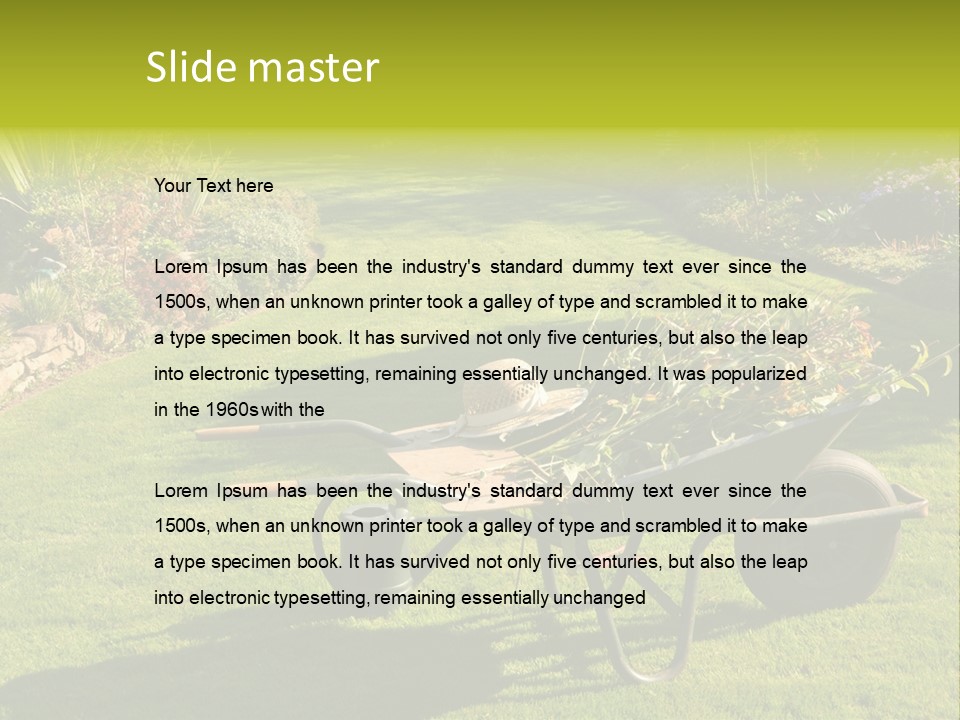 Late Summer Verdigris Embellishment PowerPoint Template