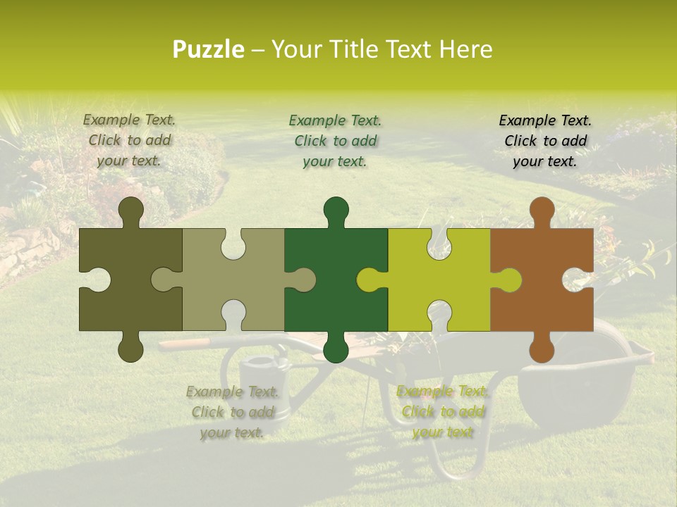 Late Summer Verdigris Embellishment PowerPoint Template