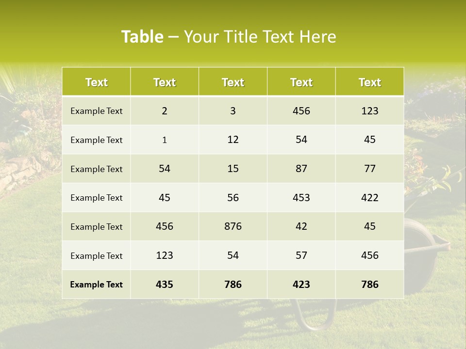 Late Summer Verdigris Embellishment PowerPoint Template