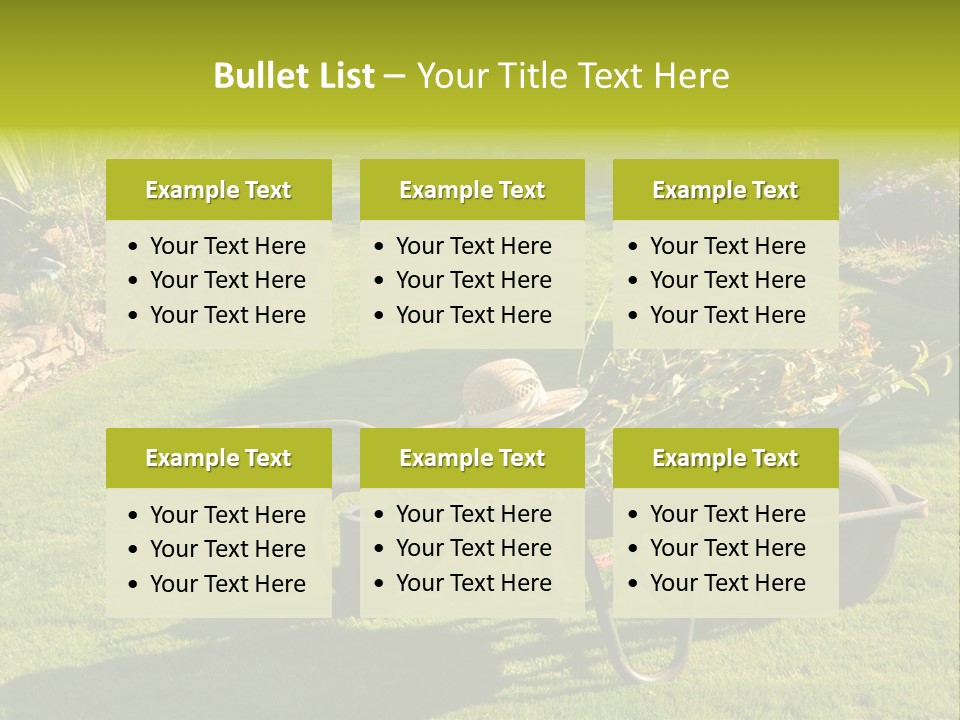 Late Summer Verdigris Embellishment PowerPoint Template