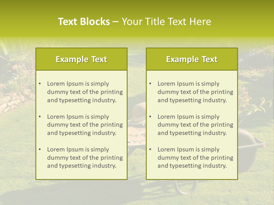 Late Summer Verdigris Embellishment PowerPoint Template