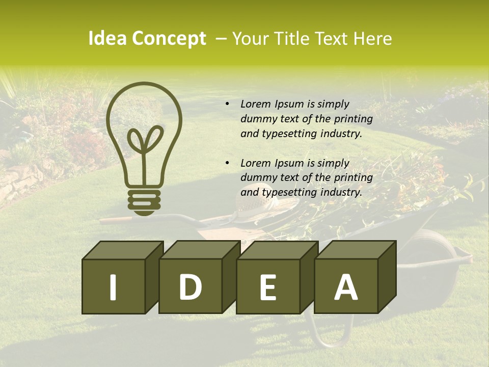 Late Summer Verdigris Embellishment PowerPoint Template