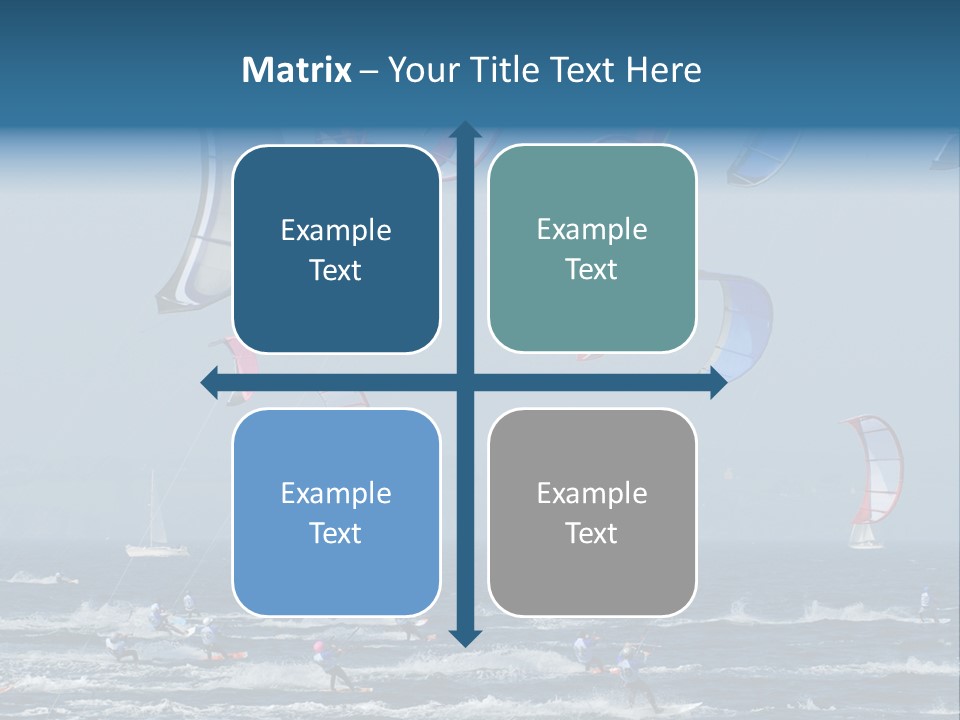 Wing People Kitesurf PowerPoint Template