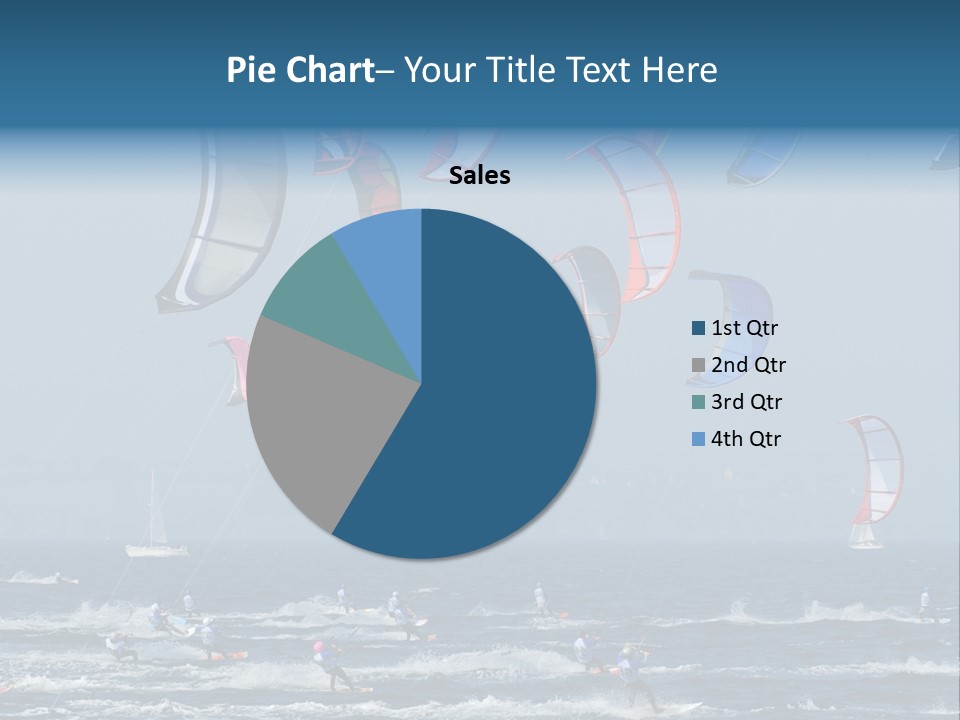 Wing People Kitesurf PowerPoint Template