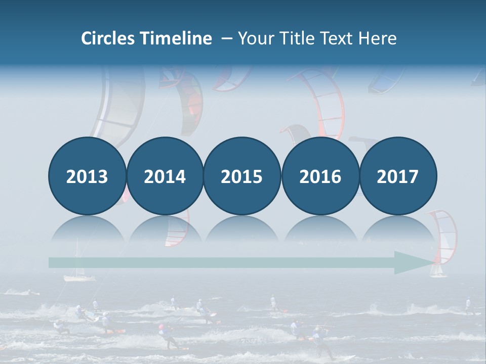 Wing People Kitesurf PowerPoint Template