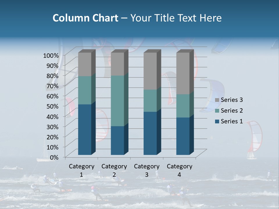 Wing People Kitesurf PowerPoint Template