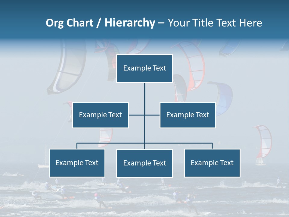 Wing People Kitesurf PowerPoint Template