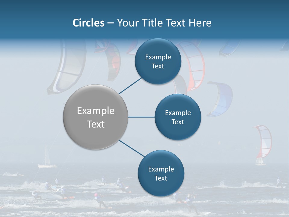 Wing People Kitesurf PowerPoint Template