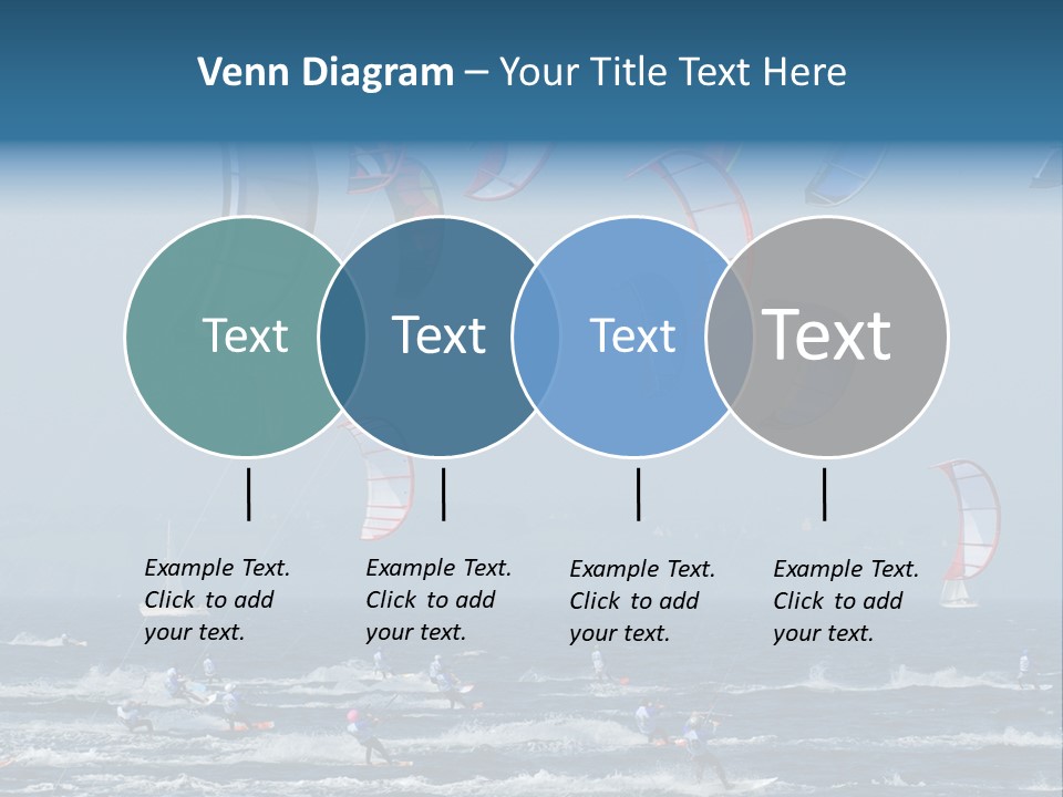 Wing People Kitesurf PowerPoint Template