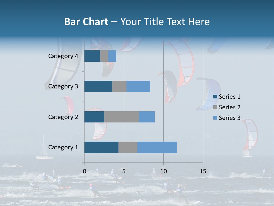 Wing People Kitesurf PowerPoint Template