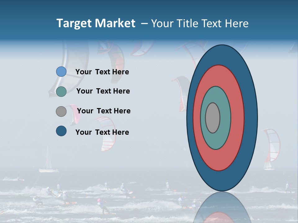 Wing People Kitesurf PowerPoint Template