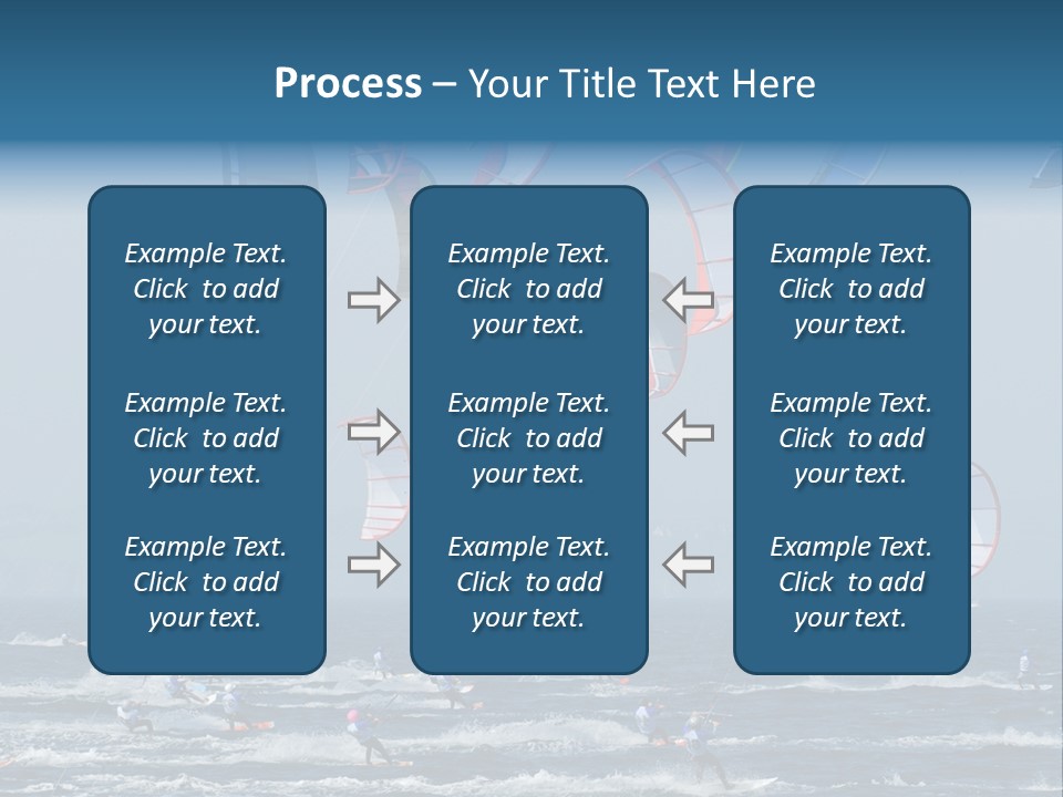 Wing People Kitesurf PowerPoint Template