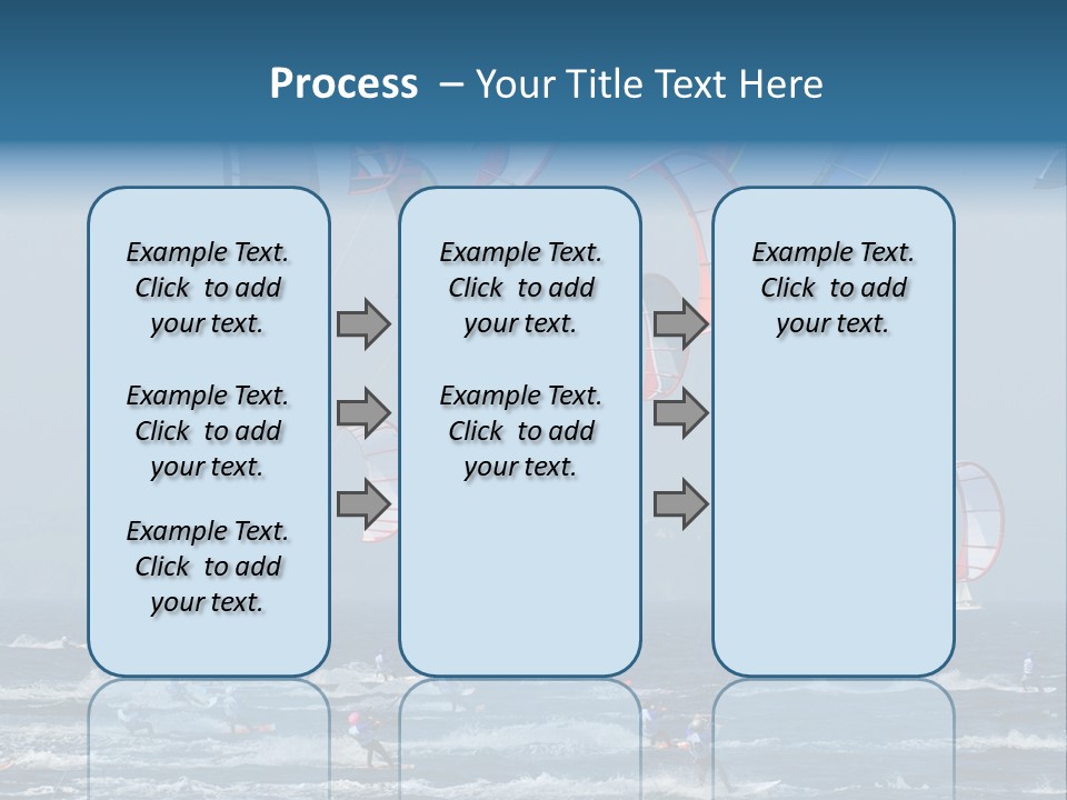 Wing People Kitesurf PowerPoint Template