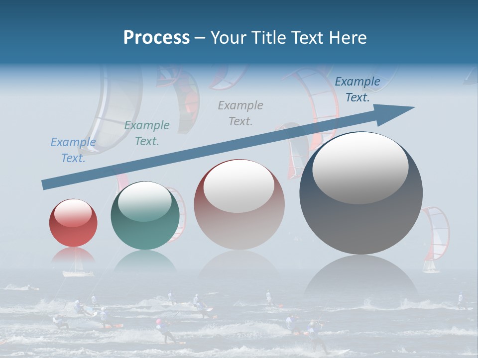 Wing People Kitesurf PowerPoint Template