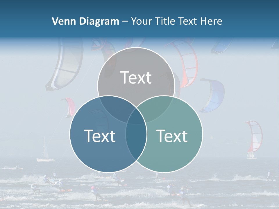 Wing People Kitesurf PowerPoint Template