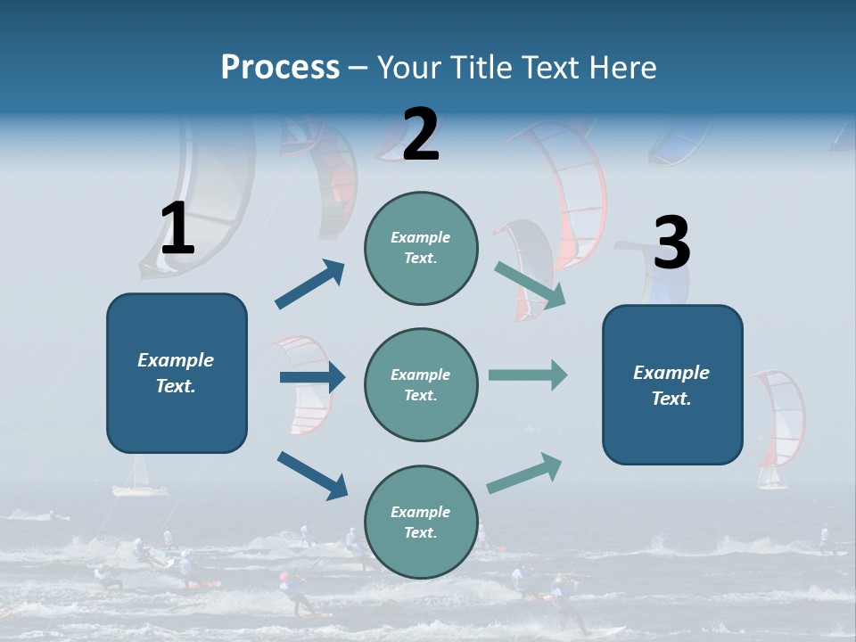 Wing People Kitesurf PowerPoint Template