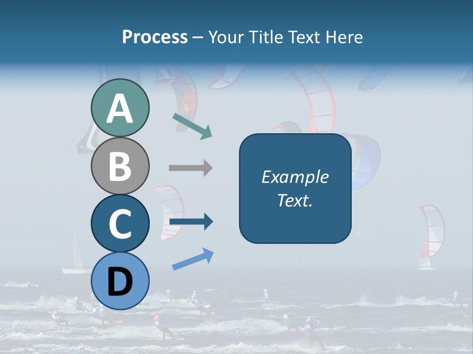 Wing People Kitesurf PowerPoint Template