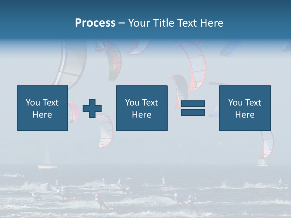Wing People Kitesurf PowerPoint Template