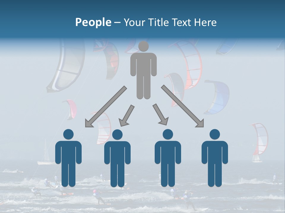 Wing People Kitesurf PowerPoint Template