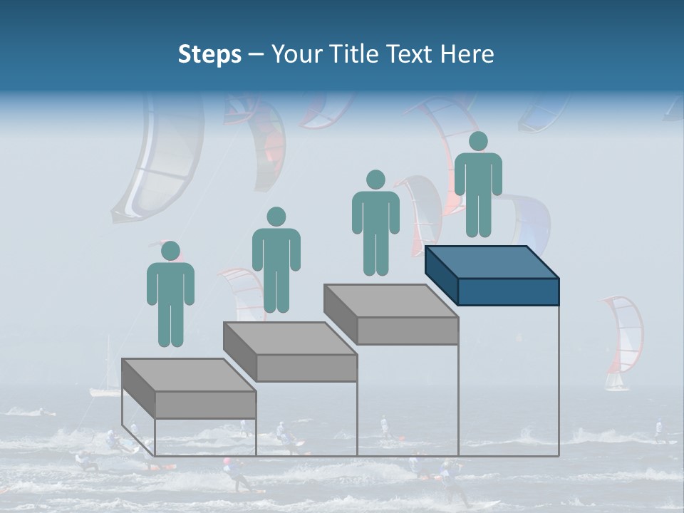 Wing People Kitesurf PowerPoint Template