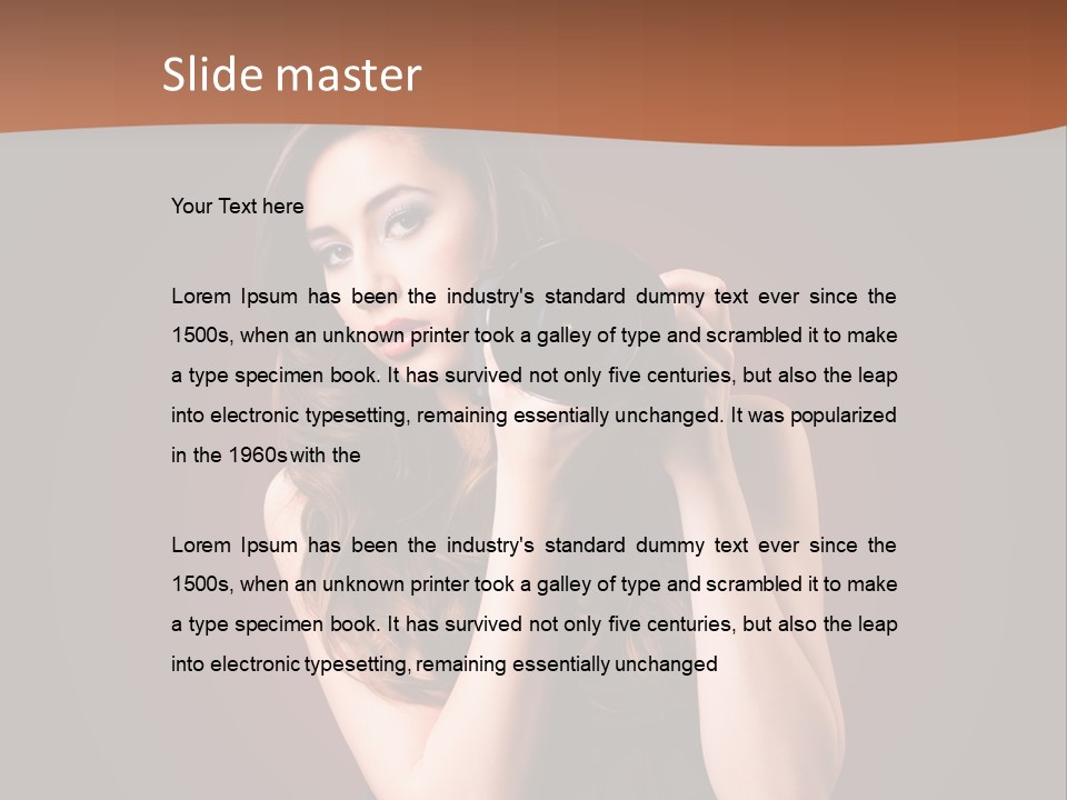 Technologie Fashion Selbstvertrauen PowerPoint Template