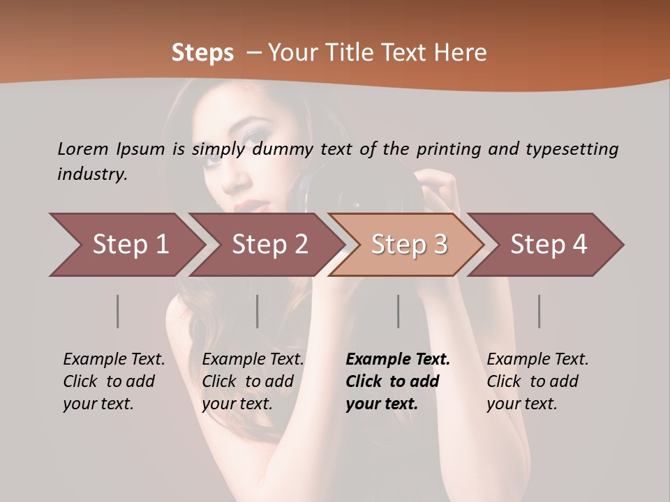 Technologie Fashion Selbstvertrauen PowerPoint Template