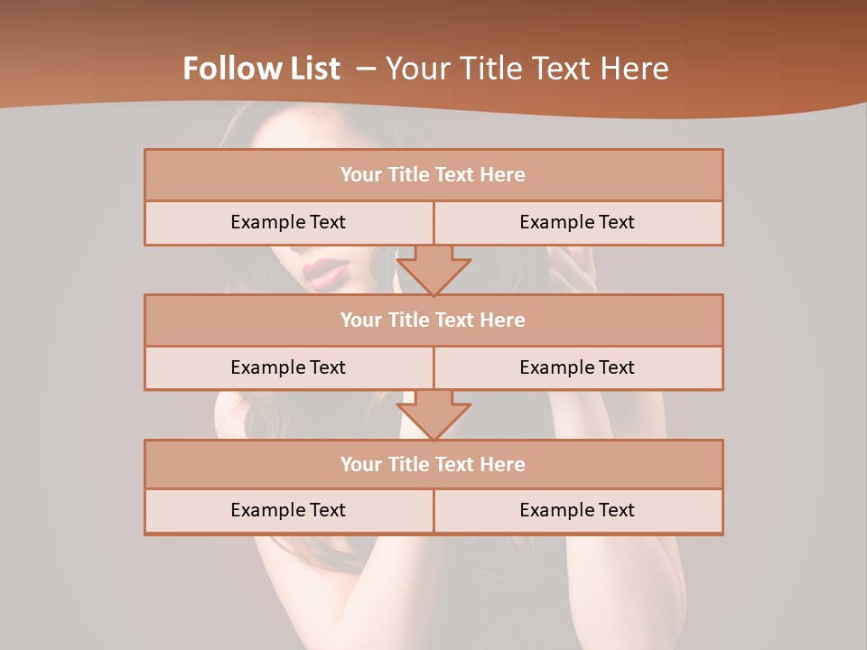 Technologie Fashion Selbstvertrauen PowerPoint Template