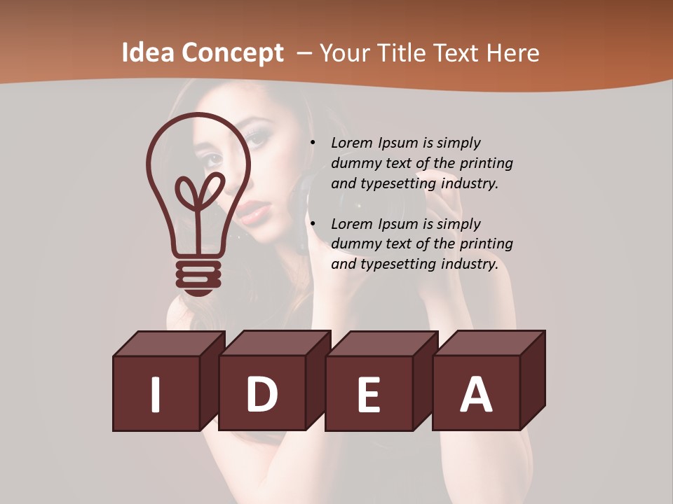 Technologie Fashion Selbstvertrauen PowerPoint Template