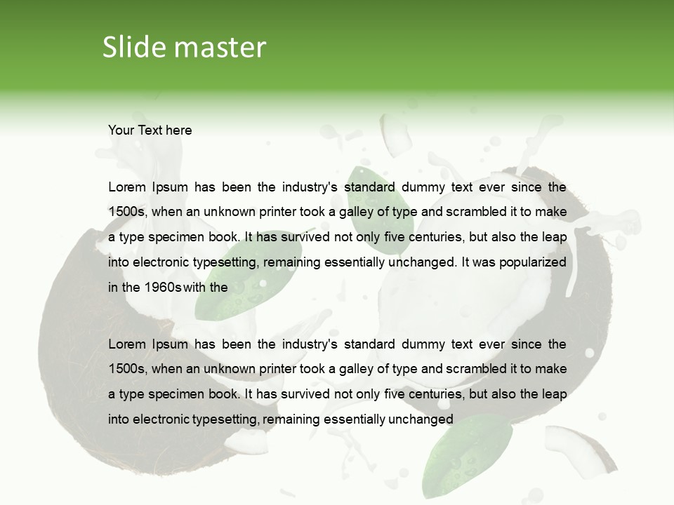 Nonalcoholic Island Pouring PowerPoint Template