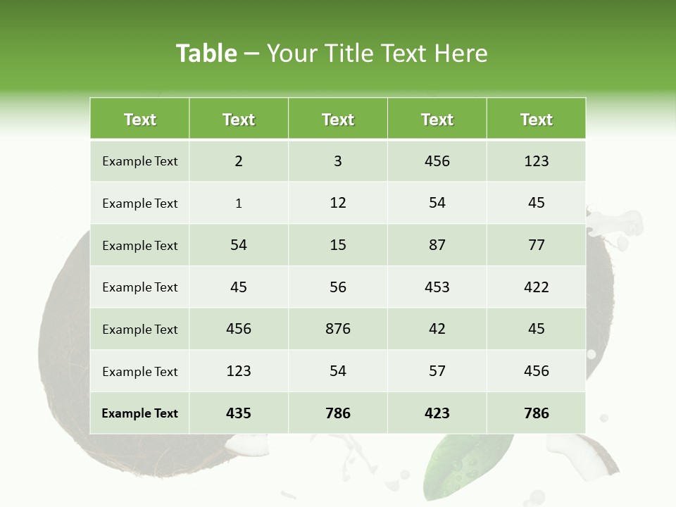 Nonalcoholic Island Pouring PowerPoint Template