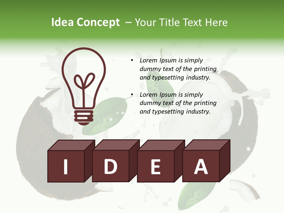 Nonalcoholic Island Pouring PowerPoint Template