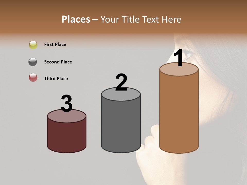 Woman Sign Calm PowerPoint Template