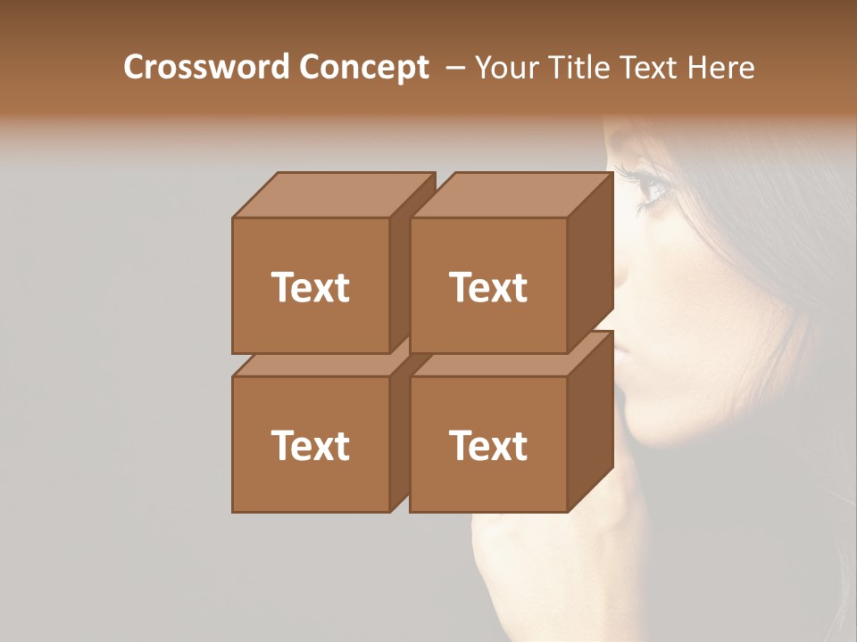 Woman Sign Calm PowerPoint Template
