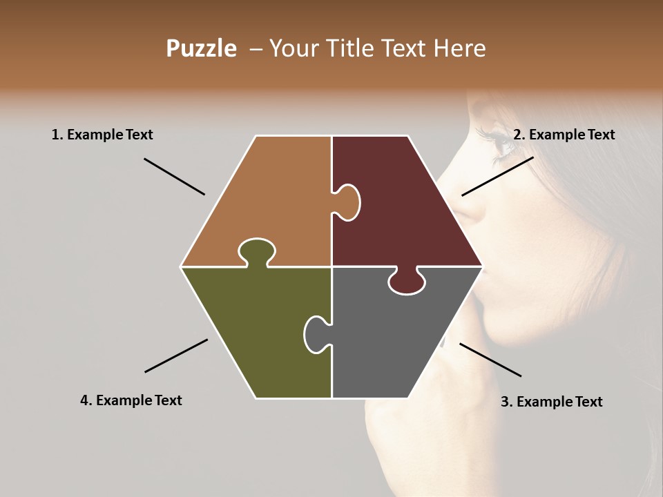 Woman Sign Calm PowerPoint Template