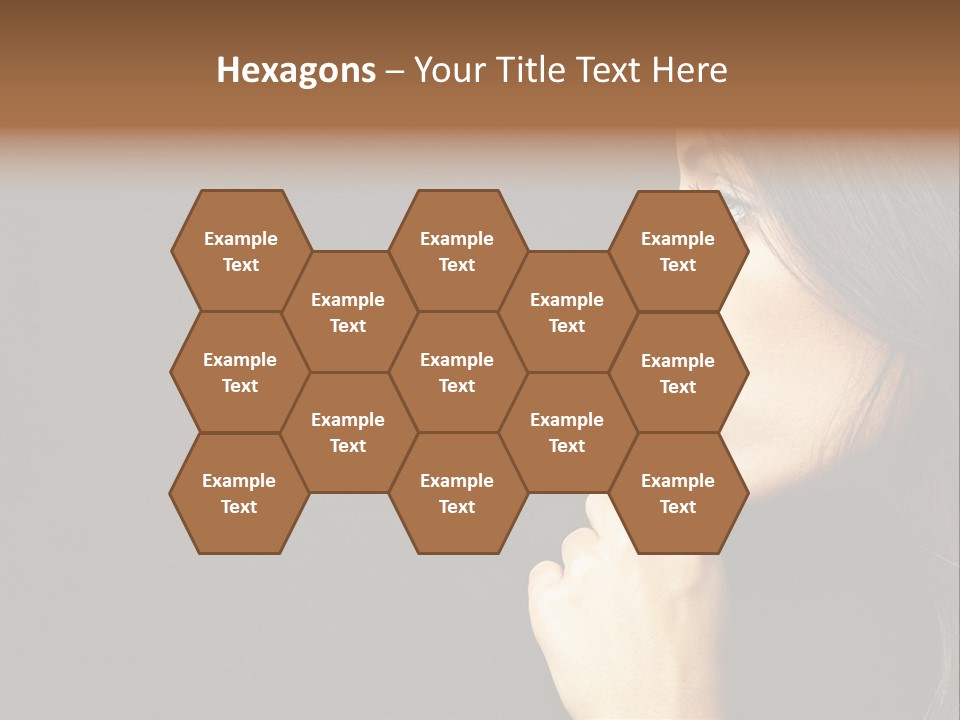 Woman Sign Calm PowerPoint Template