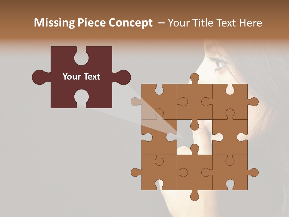 Woman Sign Calm PowerPoint Template