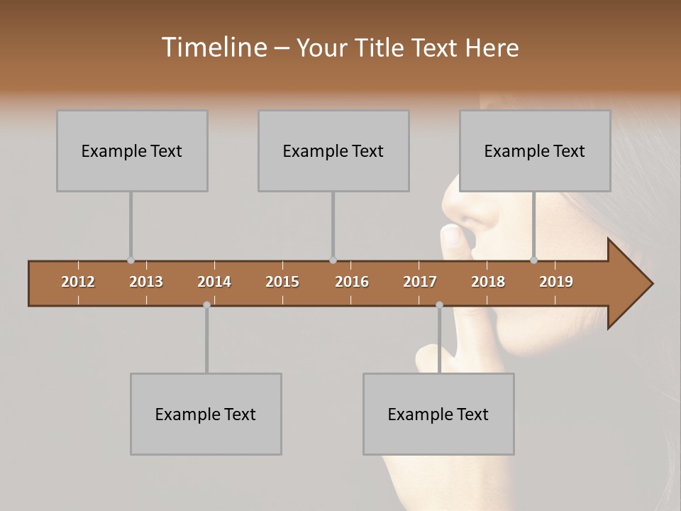 Woman Sign Calm PowerPoint Template