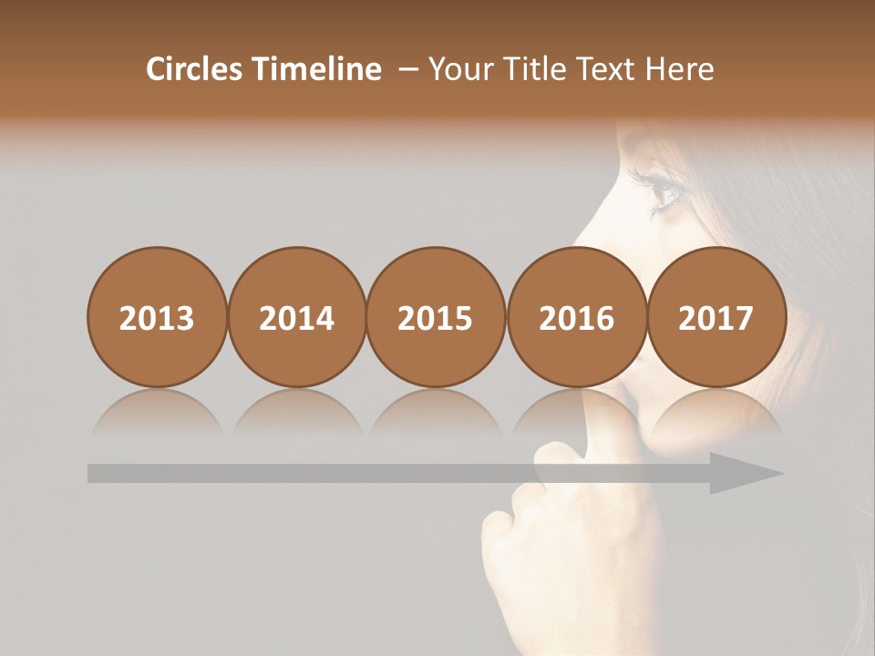 Woman Sign Calm PowerPoint Template