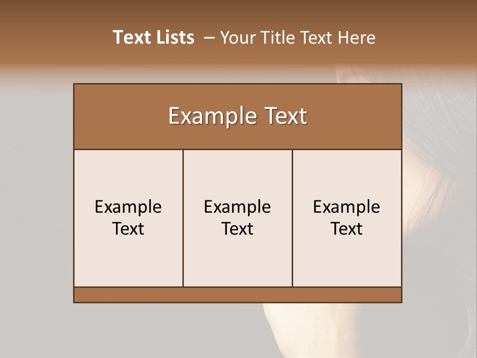 Woman Sign Calm PowerPoint Template