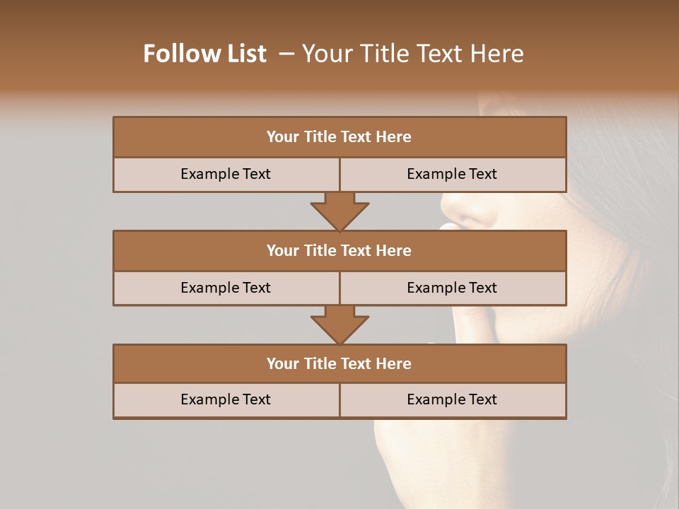 Woman Sign Calm PowerPoint Template