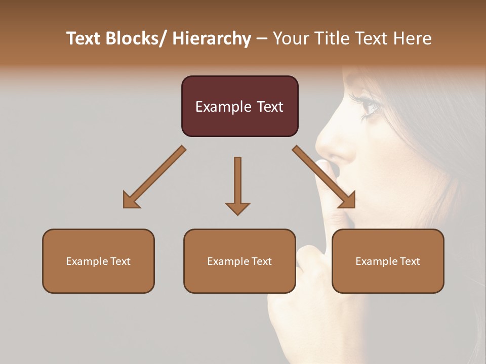 Woman Sign Calm PowerPoint Template