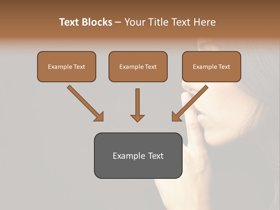 Woman Sign Calm PowerPoint Template