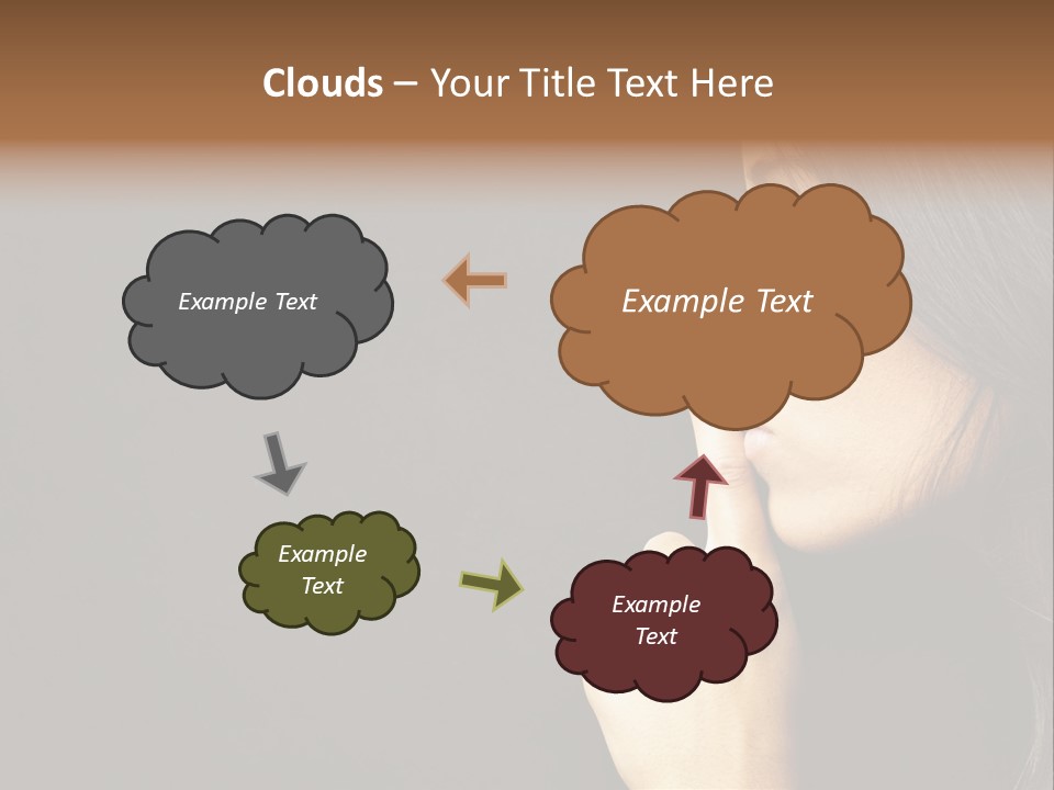 Woman Sign Calm PowerPoint Template