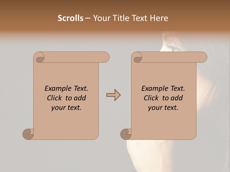 Woman Sign Calm PowerPoint Template