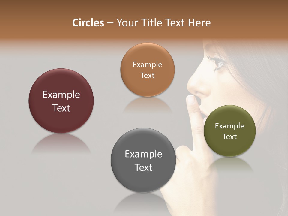 Woman Sign Calm PowerPoint Template