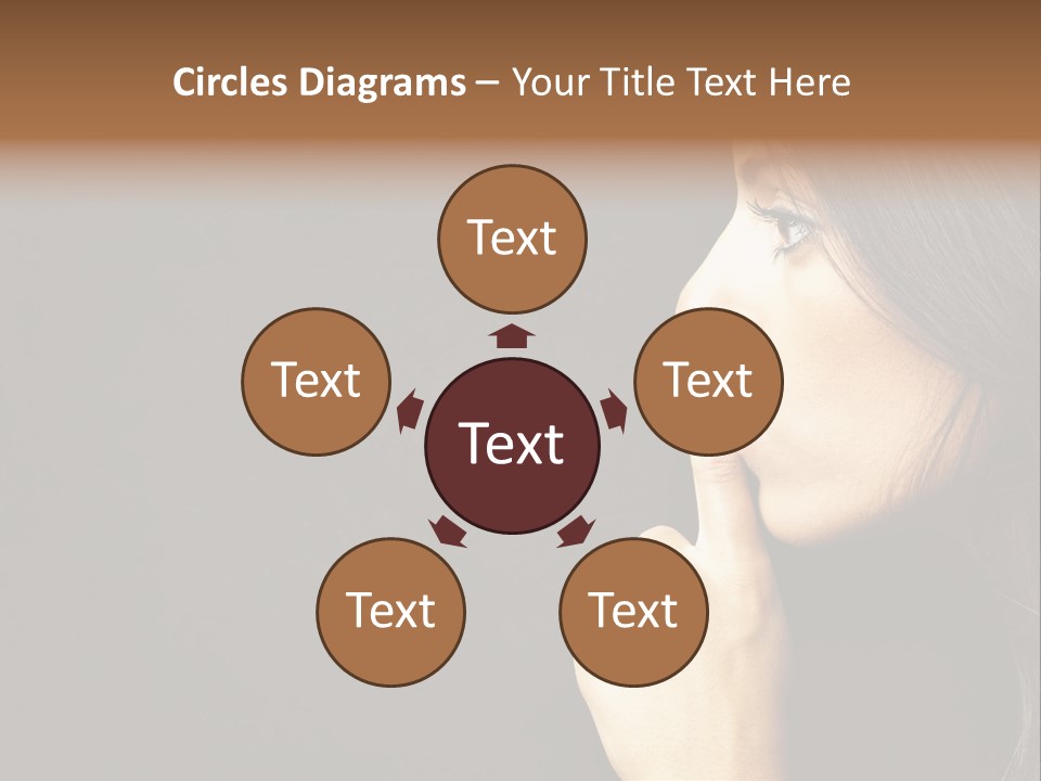 Woman Sign Calm PowerPoint Template