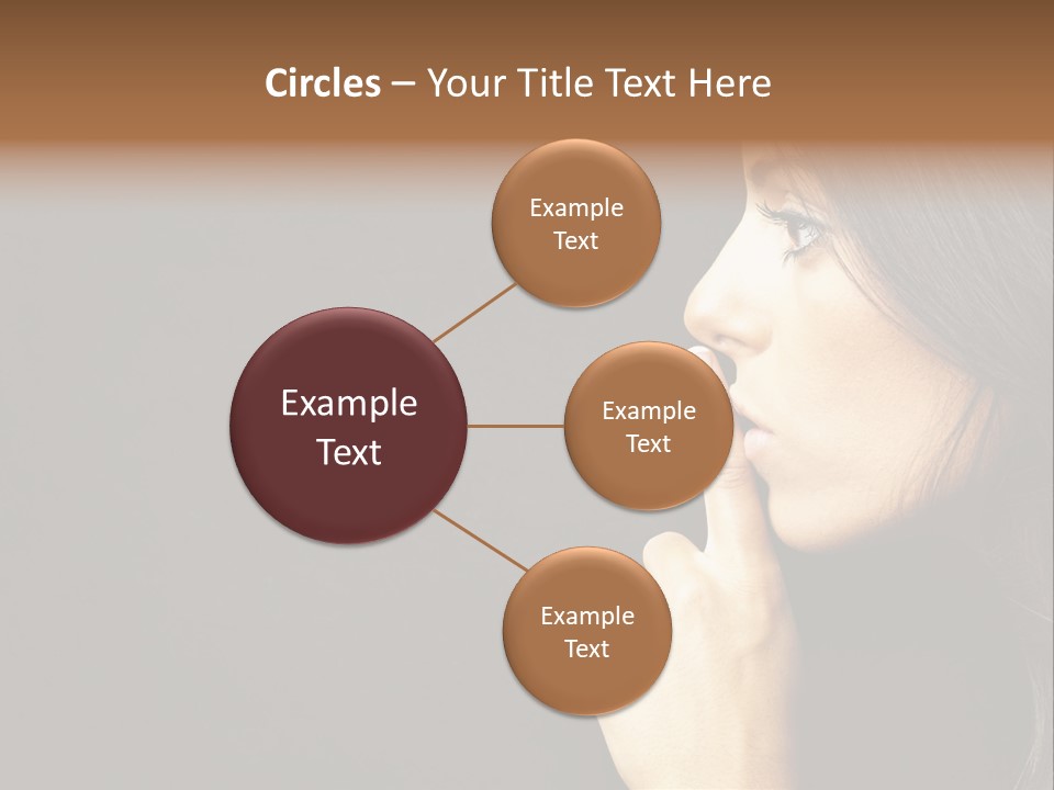 Woman Sign Calm PowerPoint Template