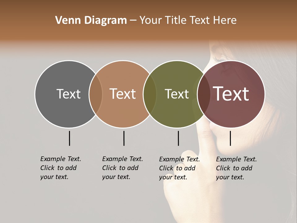 Woman Sign Calm PowerPoint Template